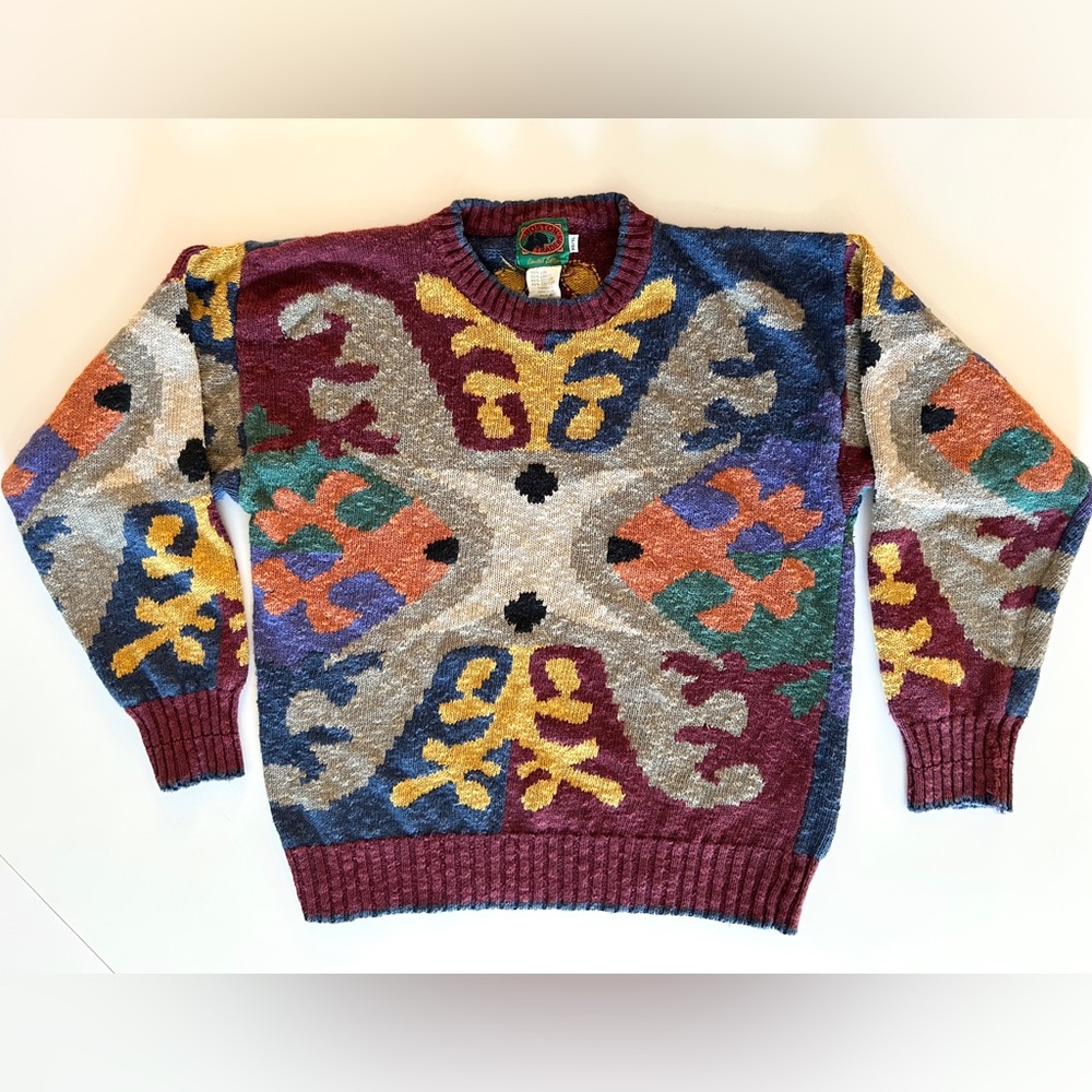Vintage 80s 90s Boston Traders Cotton Linen Crewneck